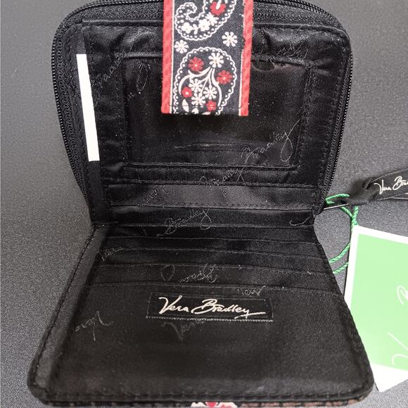 NWT Very Bradley Mini Zip Wallet Houndstooth Brown Retired 2005 - Picture 4 of 5